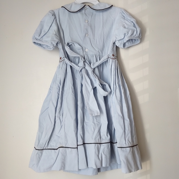 Royal Child Smocked Autumn Dress, Christmas Dress - Picture 2 of 4